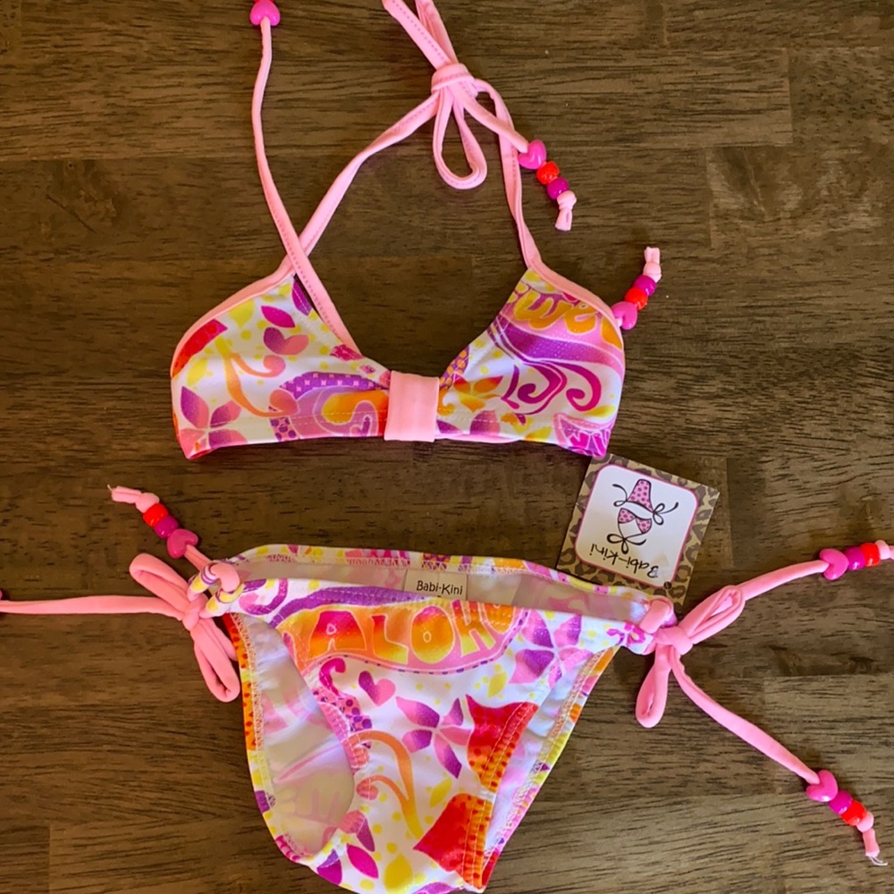 Baby bikini aloha print 7-12 months